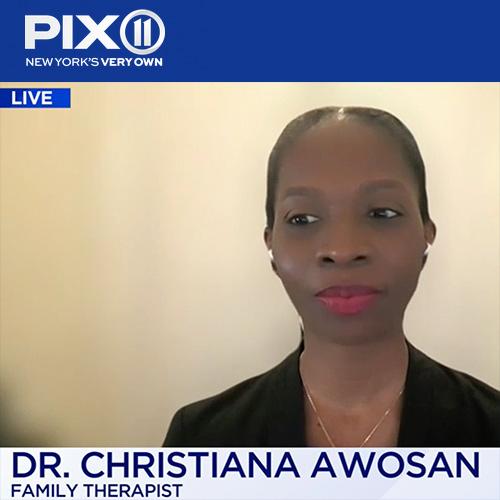Dr. Christiana Awosan on PIX 11.