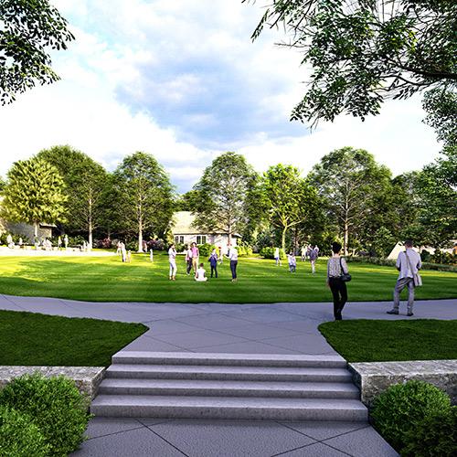 An artist rendering of Mehmel Green.