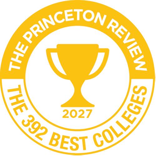 The Princeton Review 392 Best Colleges logo.