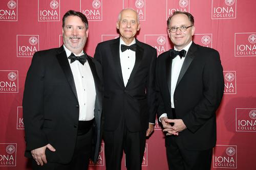 Thomas A. Davenport, MD, FACS, '88, Ronald DeCicco '70 and Joseph E. Nyre, Ph.D. at the 2019 gala.