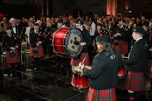 Iona Pipers play at the 2019 gala.