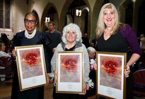 Three Iona Alumnae, Colette Phipps, Frances Gray and Gina Parziale, receive awards for service to their communities.