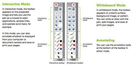 Epson Smart Projector Tools menu