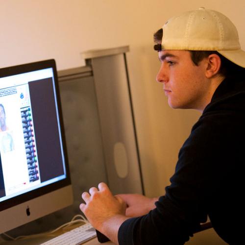 Student Looking at Computer