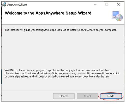 AppsAnywhere Setup Wizard