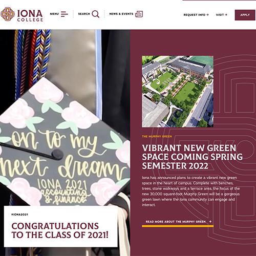 Iona homepage.