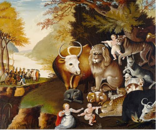 Peaceable Kingdom by Edward Hicks 1834