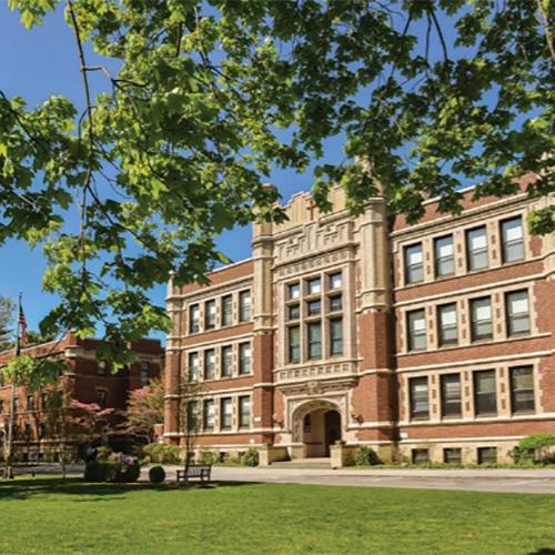 The main building at Iona's Bronxville campus.