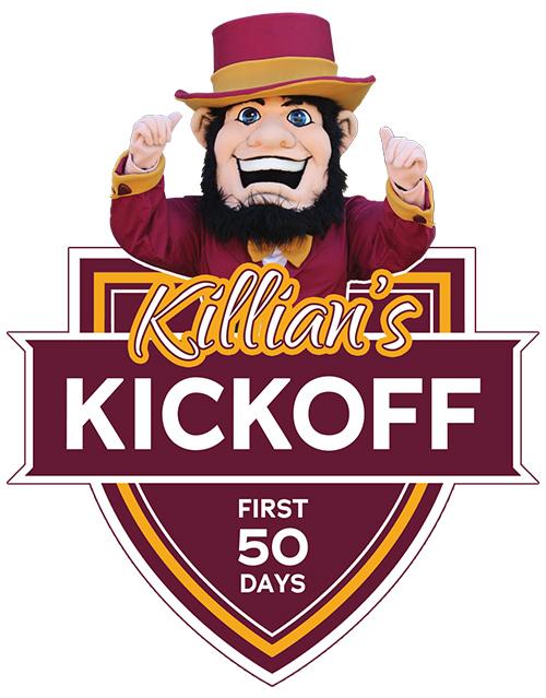 Killian's kickoff logo.