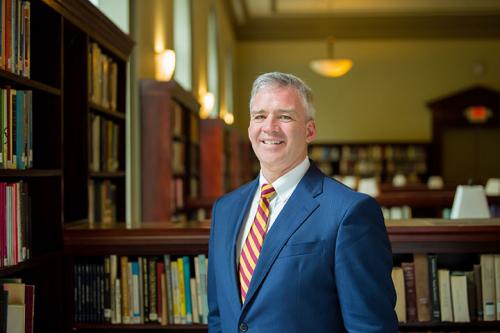 President Carey in Ryan Library