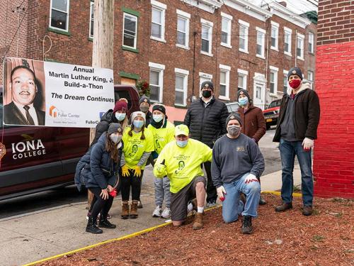 Gaels volunteer for the annual Martin Luther King Jr. Build-a-Thon.