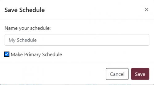 Save schedule interface in schedmule.