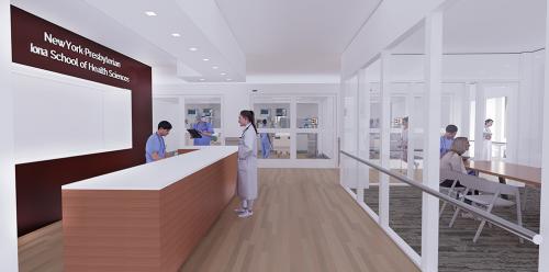 An artist's rendering of the simulation center.