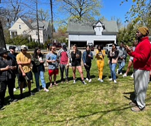 Edgar Hayes of Freedom Farm Community at Iona University.