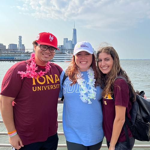 Three students from the 2022 Walk4Hearing.