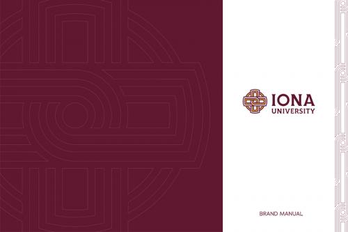 Iona University Brand Manual cover.
