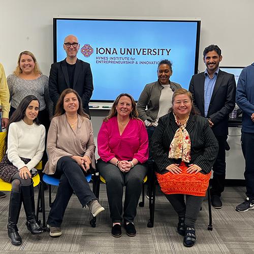 The group from the Middle East and North Africa (MENA) visiting the Hynes Institute.