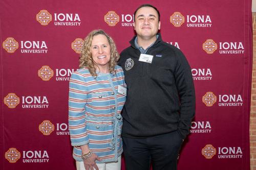 Cathy and her mentee at the Gaels Go Further end of the year event.