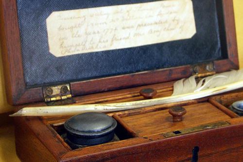 A writing quill artifact in the Thomas Paine collection.