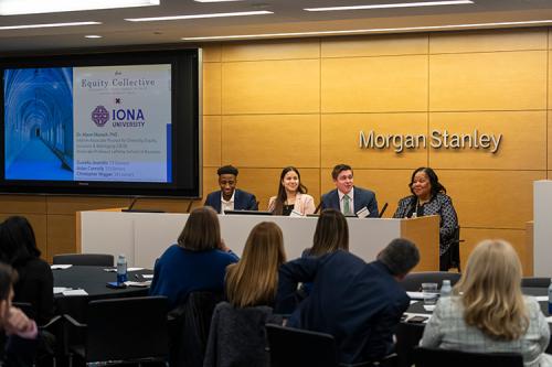 Students from the Equity Collective at Morgan Stanley.