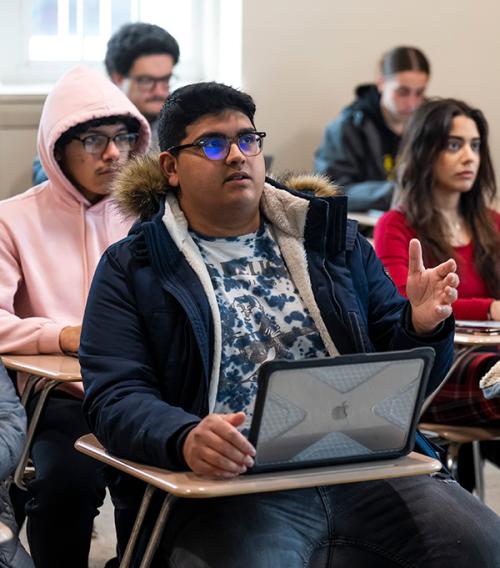 Students in a criminal justice class.