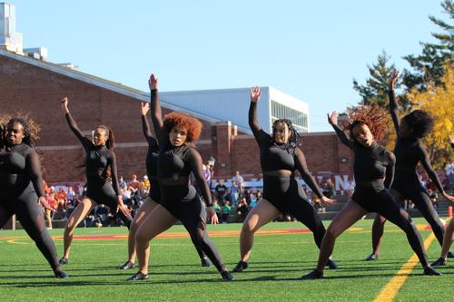 BSU dance team at homecoming.