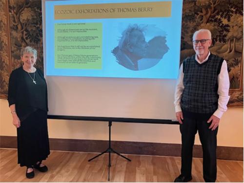 Sr. Kathleen Deignan and Br. Kevin Cawley at the Redemptorists of the Baltimore Province.