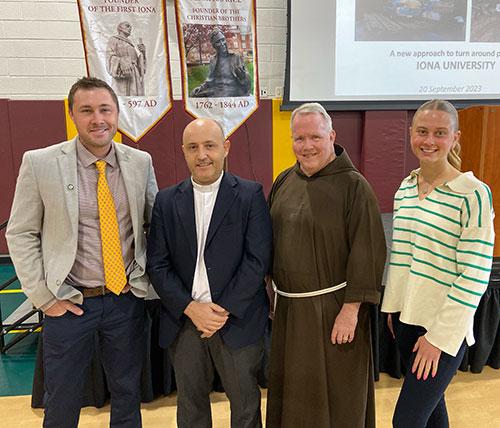 Father Álvaro Shares His Mission with Iona University Students
