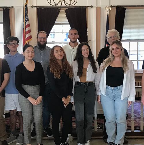 Members of the BCW’s Westchester Innovation Network City Labs with Iona students and faculty.