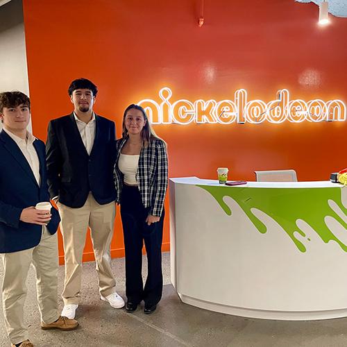 Students at the Nickelodean offices.