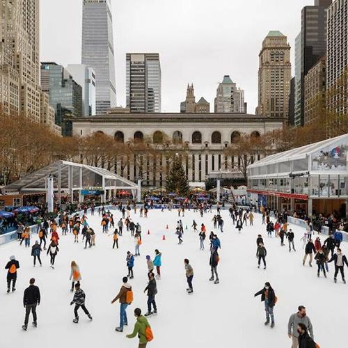 The Winter Village at Bryant Park.