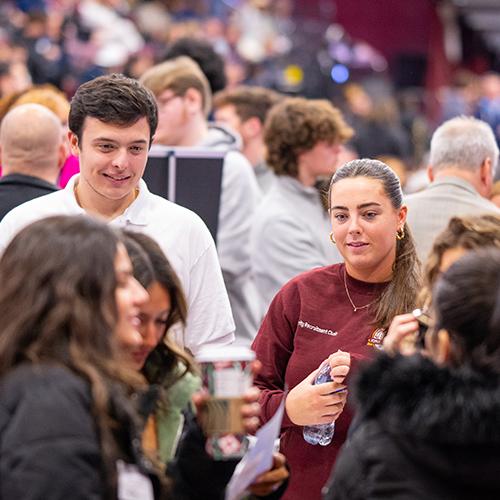 Students at the fall 2023 Open House.