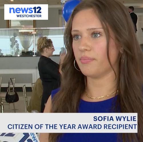 Sofia Wylie and News12 Logo.