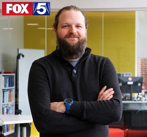 Rob Kissner with the Fox5 logo.