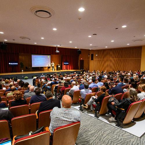 John Warner presenting at the conference.