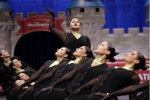 The dance team perform at the nationals in Orlando, Florida. 