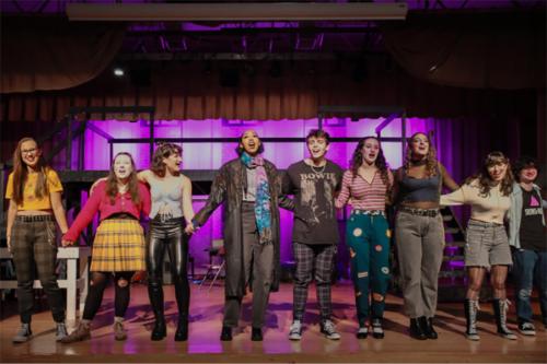 The Iona Players cast for the show Rent.