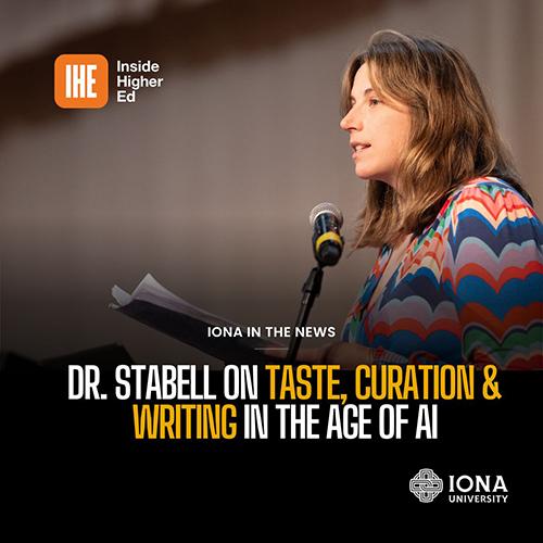 Ivy Stabell with the Inside Higher Ed photo.