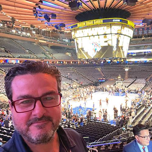 Chris Scaglione reporting from inside MSG.