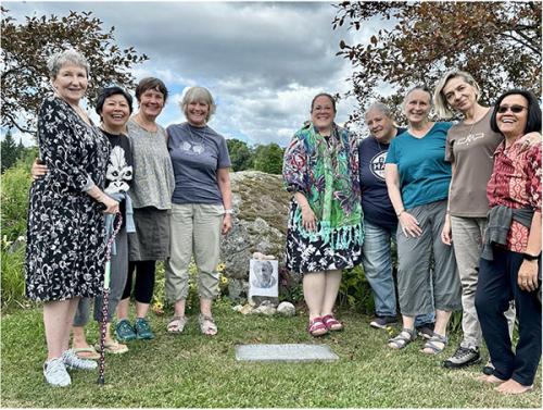 The pilgrimage to Thomas Berry's burial site. 