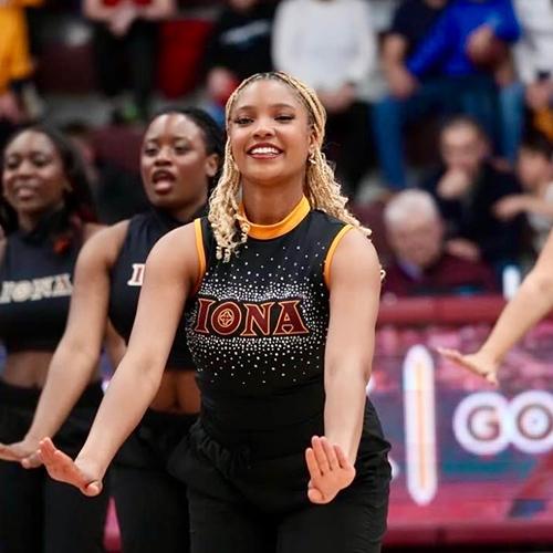 Gold Line Performing at Basketball Game